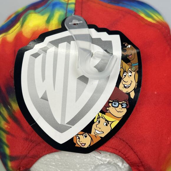 Scooby-Doo Tie Dye Rainbow Hat Baseball Cap EUC Dog Snapback Adjustable Adult - Picture 5 of 9